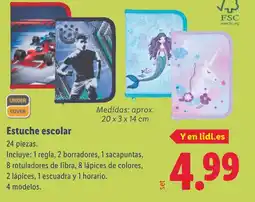 Lidl Estuche escolar oferta