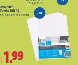Lidl CRELANDO Fundas DIN A4 oferta