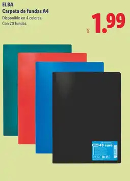 Lidl ELBA Carpeta de fundas A4 oferta