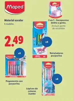 Lidl MAPED Material escolar oferta