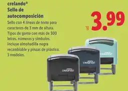 Lidl CRELANDO Sello de autocomposición oferta