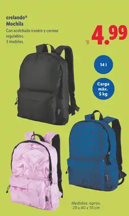Lidl CRELANDO Mochila oferta