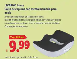Lidl LIVARNO HOME Cojín de espuma con efecto memoria para coxis oferta
