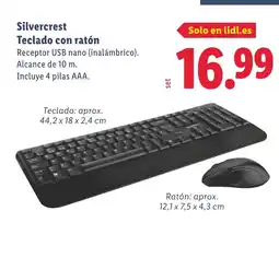 Lidl Silvercrest Teclado con ratón oferta