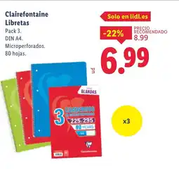 Lidl Clairefontaine Libretas oferta