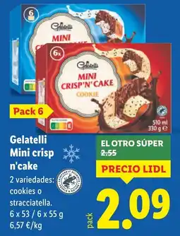 Lidl GELATELLI Mini crisp n'cake oferta
