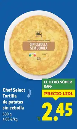 Lidl CHEF SELECT Tortilla de patatas sin cebolla oferta