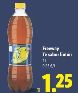 Lidl FREEWAY Té sabor limón oferta
