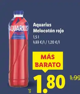 Lidl AQUARIUS Melocotón rojo oferta