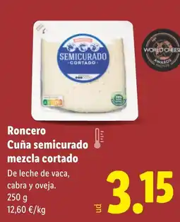 Lidl REALVALLE Cuña semicurado mezcla cortado oferta
