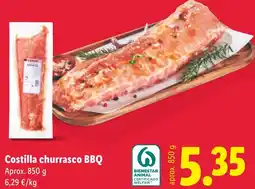 Lidl Costilla churrasco BBQ oferta