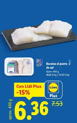 Lidl Bacalao al punto de sal oferta