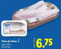 Lidl Filete de lubina oferta