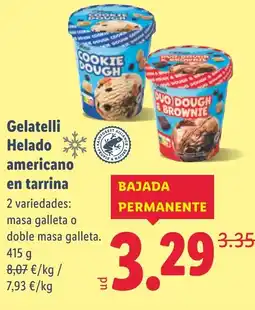 Lidl GELATELLI Helado americano en tarrina oferta