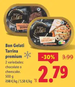 Lidl BON GELATI Tarrina premium oferta