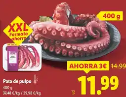 Lidl Pata de pulpo oferta