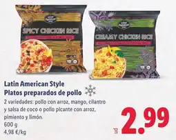 Lidl Latin American Style Platos preparados de pollo oferta