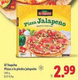 Lidl EL TEQUITO Pizza a la piedra jalapeño oferta