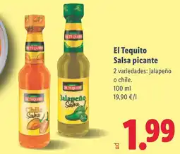 Lidl EL TEQUITO Salsa picante oferta
