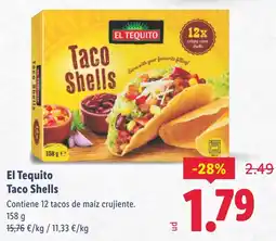 Lidl EL TEQUITO Taco Shells oferta