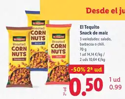 Lidl EL TEQUITO Snack de maíz oferta