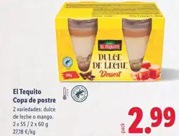 Lidl EL TEQUITO Copa de postre oferta