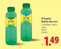 Lidl EL TEQUITO Bebida aloe vera oferta