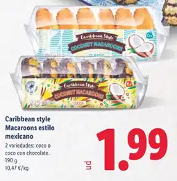 Lidl Caribbean style Macaroons estilo mexicano oferta