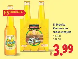 Lidl EL TEQUITO Cerveza con sabor a tequila oferta