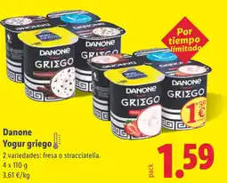 Lidl DANONE Yogur griego oferta