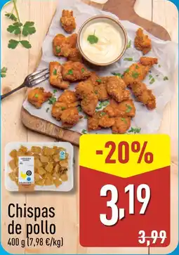ALDI Chispas de pollo oferta