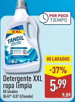 ALDI Detergente XXL ropa limpia oferta