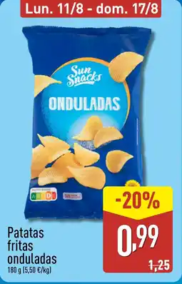 ALDI Patatas fritas onduladas oferta