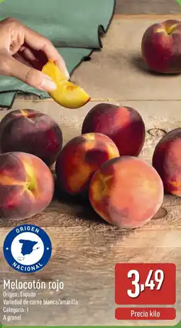ALDI Melocotón rojo oferta