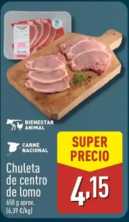 ALDI Chuleta de centro de lomo oferta