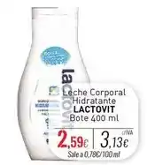 Cuevas Cash Lactovit - leche corporal hidratante oferta