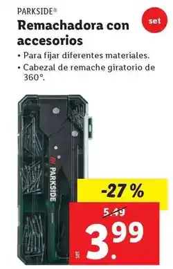 Ocine Parkside - remachadora con accesorios oferta