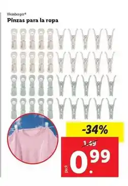 Ocine Weinberger - pinzas para la ropa oferta