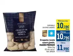 Makro Makro - croqueta receta casera jamon oferta
