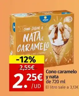 Maskom Supermercados Cono caramelo y nata oferta