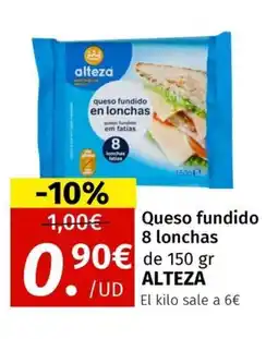 Maskom Supermercados ALTEZA Queso fundido 8 lonchas oferta