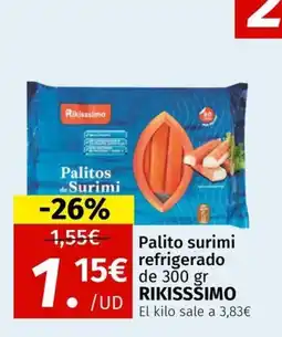 Maskom Supermercados RIKISSŠIMO Palito surimi refrigerado oferta