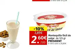 Maskom Supermercados PRÉSIDENT Mantequilla fácil de untar oferta