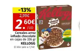 Maskom Supermercados KELLOGG Cereales arroz inflado chocolate oferta