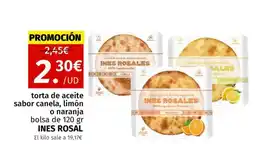 Maskom Supermercados INES ROYAL torta de aceite sabor canela, limón o naranja oferta