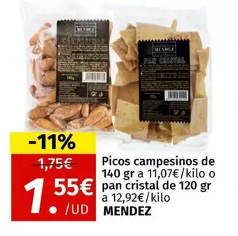 Maskom Supermercados MENDEZ Picos campesinos oferta