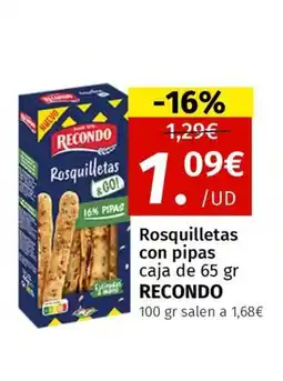 Maskom Supermercados RECONDO Rosquilletas con pipas oferta