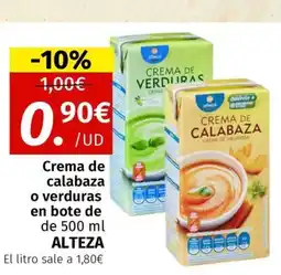 Maskom Supermercados ALTEZA Crema de calabaza o verduras oferta