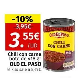 Maskom Supermercados OLD EL PASO Chili con carne oferta