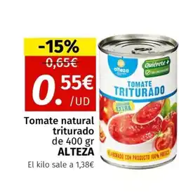 Maskom Supermercados ALTEZA Tomate natural triturado oferta
